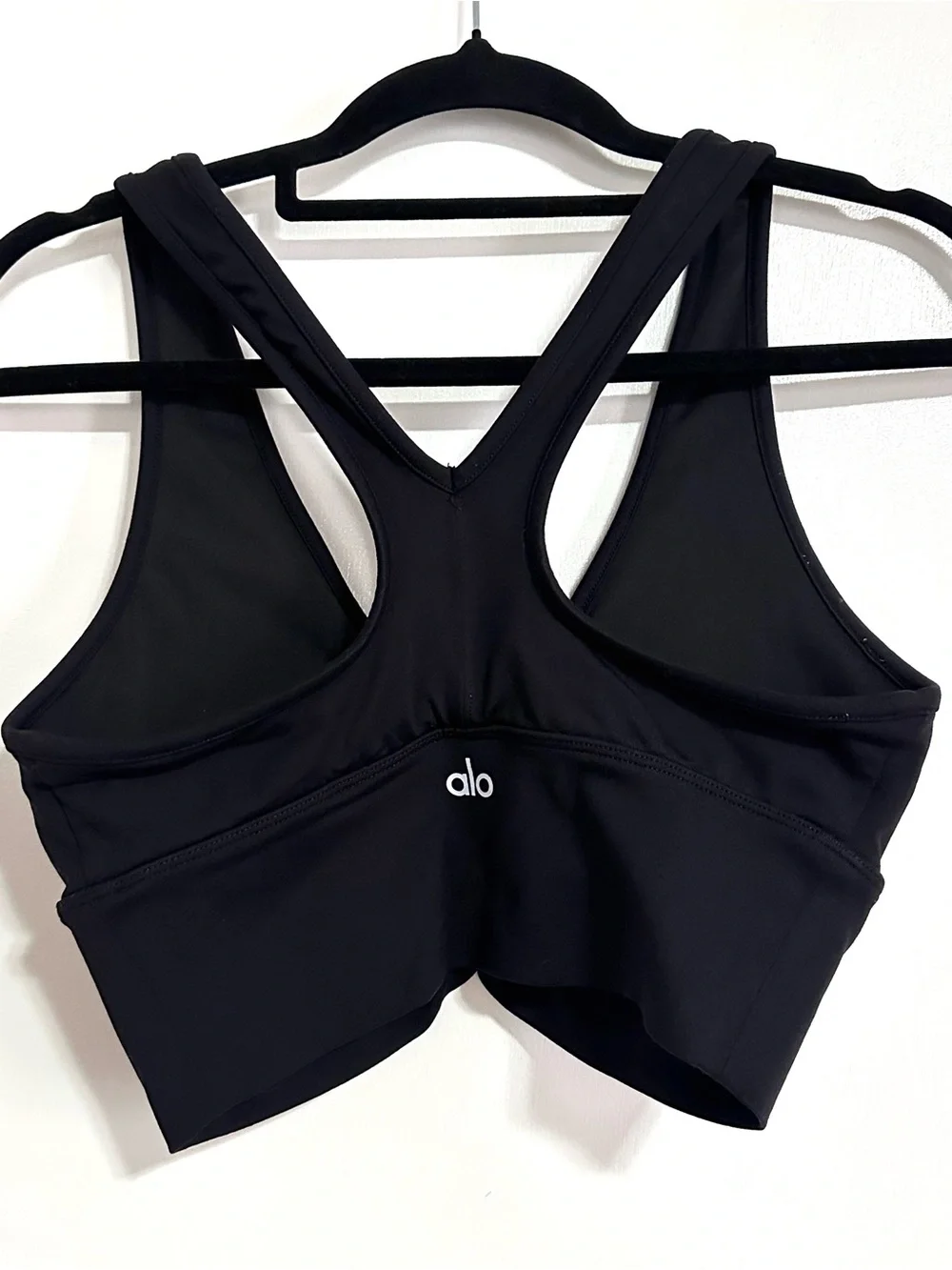 ALO Yoga Black Racerback Sports Bra